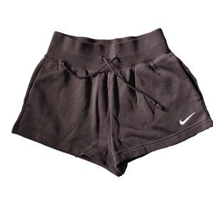 NIKE Chocolate Brown Sweat Shorts S